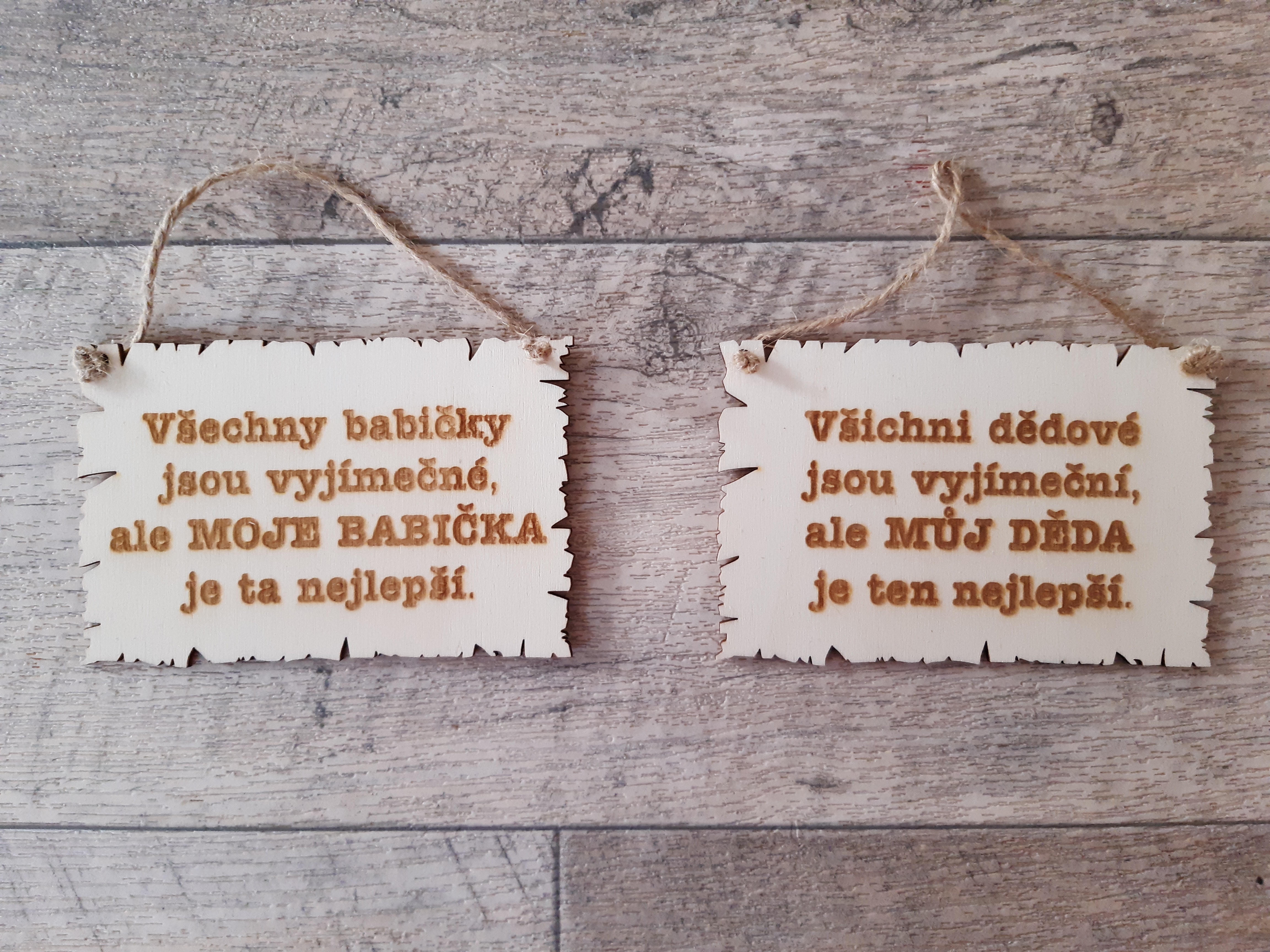 Moje babička je nejlepší - cedulka 14x9 cm