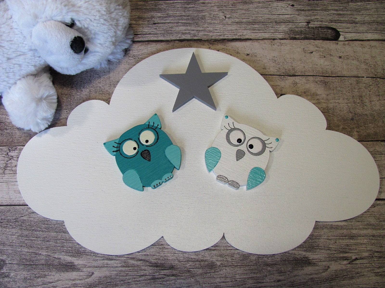 DŘEVĚNÝ MRAK - JMENOVKA 42x25 cm včetně jména