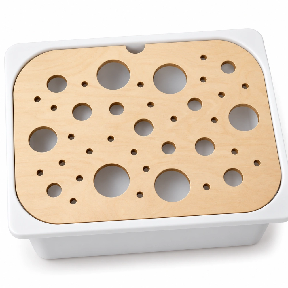 Deska do IKEA Trofast boxu – dírky