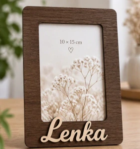 Rámeček na fotografii 10 x 15 cm se jménem