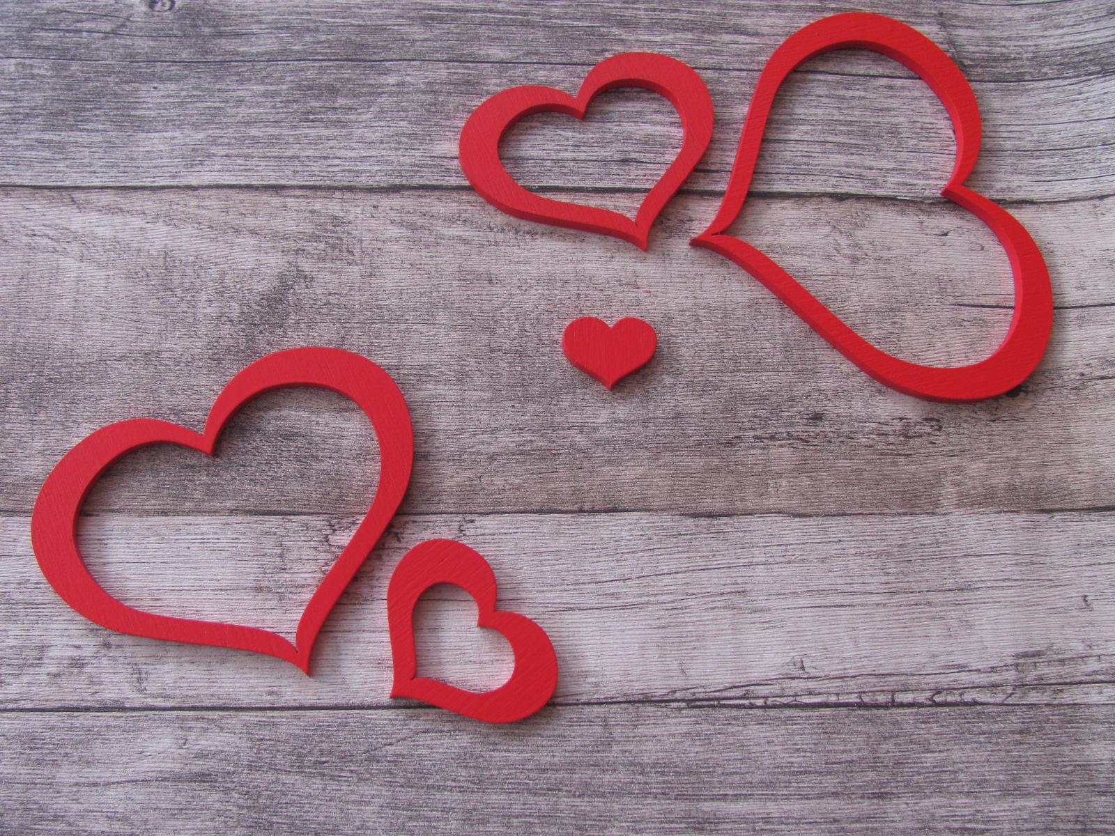 Sada dekorací SRDÍČKA na zeď