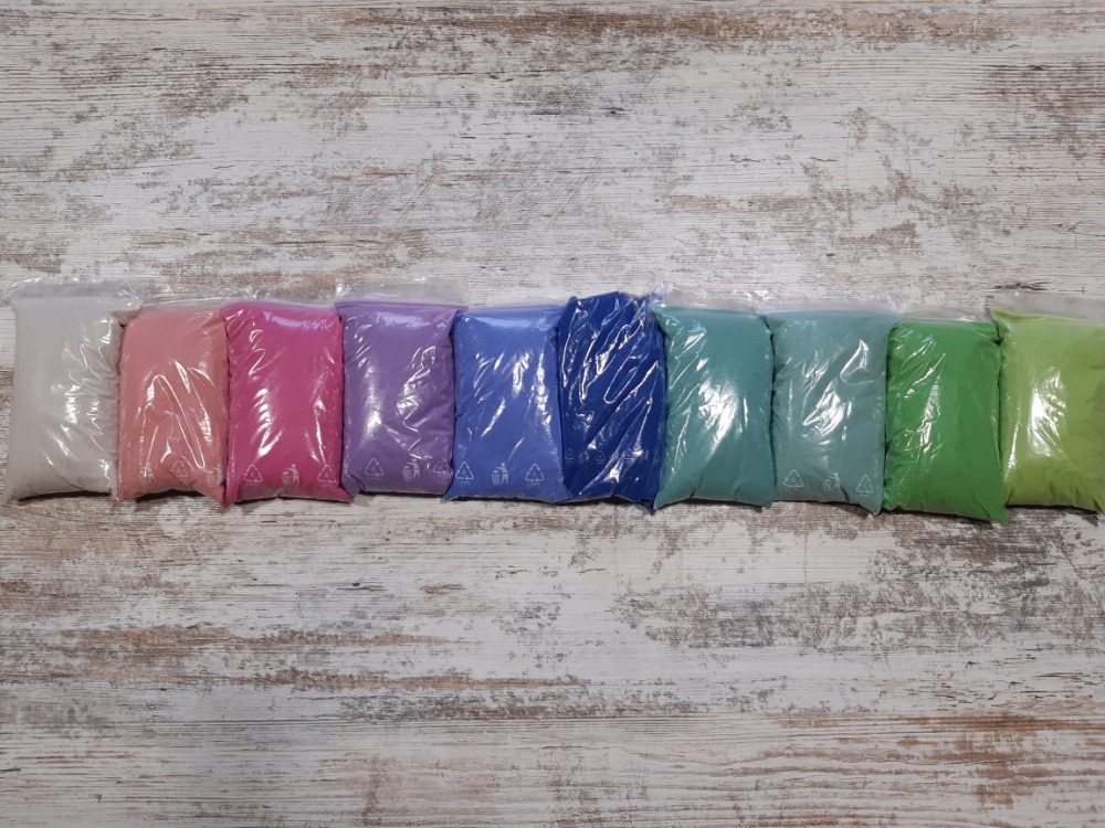 HODINY přesýpací barevné na interaktivní desku Světle modrá