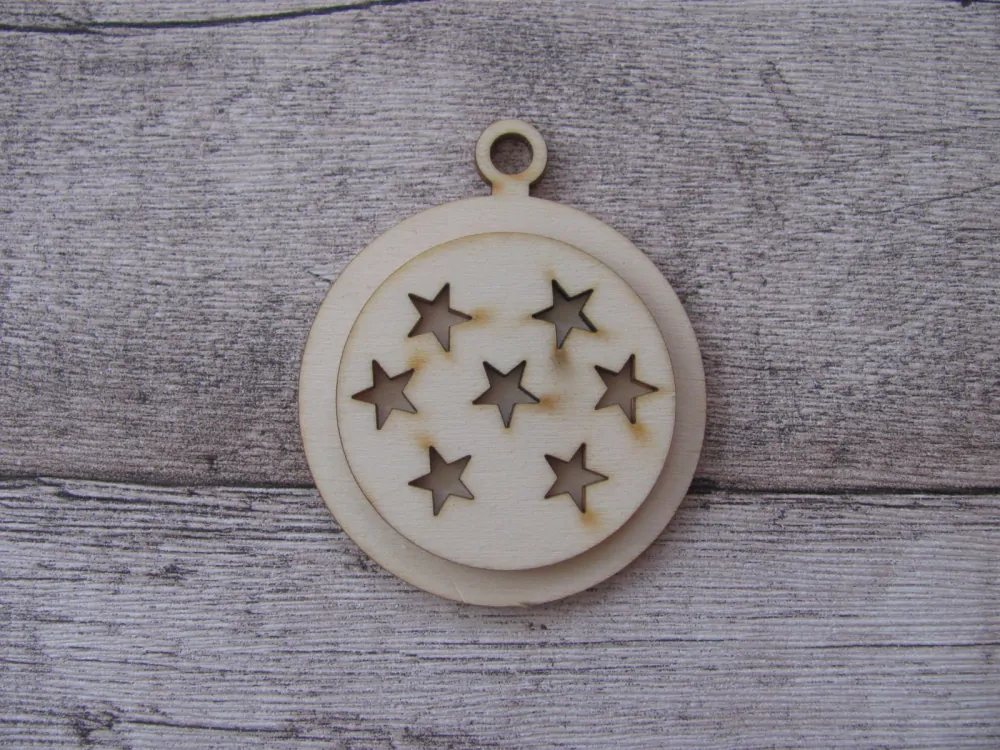 OZDOBY vánoční sada - přírodní - 8cm