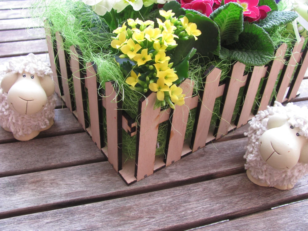 OHRÁDKA dřevěná pro květináče 20x30cm