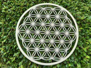 Dřevěná mandala KVĚT ŽIVOTA 40 cm