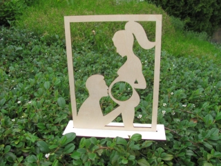 ULTRAZVUK - dřevěný rámeček 25x33cm