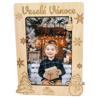Vánoční rámeček na fotografii 10 x 15 cm