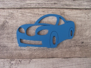 Dřevěné malované auto SPORŤÁK  6x15 cm
