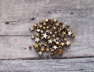 Přírodní hvězdičky 3 cm (15ks)